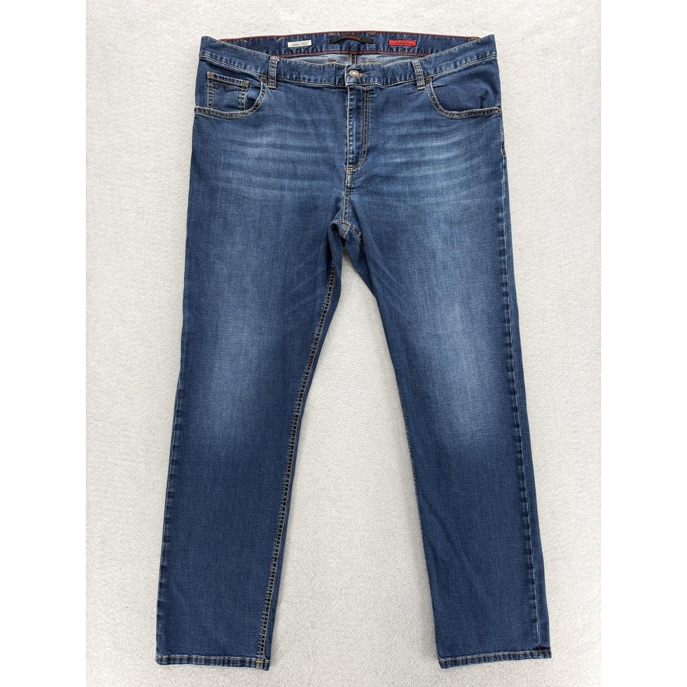 Alberto Luxury T400 Modern Fit Jeans Mens 40x32 Blue Medium Wash Stretch Denim